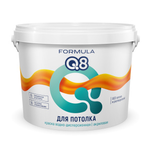 Краска акриловая для потолка W1 ФОРМУЛА Q8 13 кг