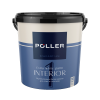 Краска латексная для стен и потолков 1 POLLER белая бархатисто-матовая 9 л