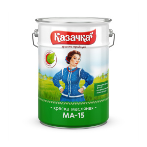 Краска МА-15 КАЗАЧКА ярко-зеленая 6 кг