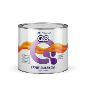 Грунт-эмаль по ржавчине ФОРМУЛА Q8 красная 1,8 кг